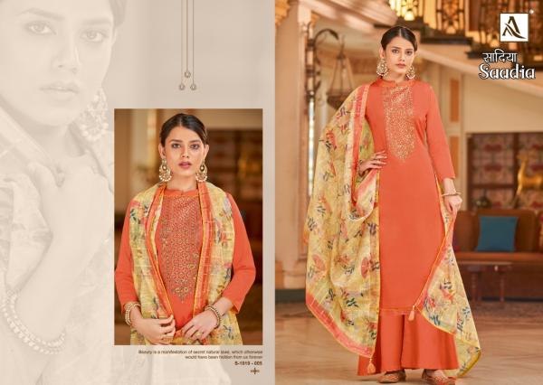 Alok Saadia Zam Cotton Designer Embroidery Dress Material Collection